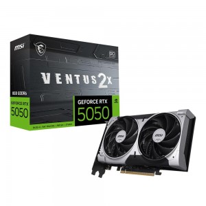 MSI GeForce RTX 5050 VENTUS 2X OC 8GB GDDR6 128Bit DLSS 4 Ekran Kartı