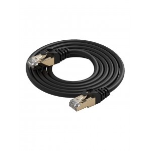 Cat8 Ethernet Kablosu 5 Metre 10 Gigabit/s 600 Mhz Premium RJ45 Metal Zırhlı Konnektör